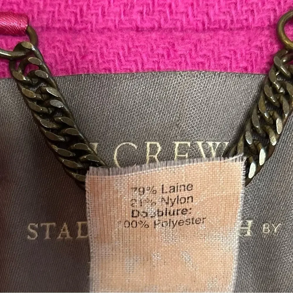 J. CREW Stadium Cloth Majesty Double Breasted Pea Coat